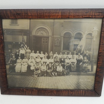 Old Photo in a Great Frame - Ruthenian Gr. Cath Church of St. John the Baptist -Newark NJ - c. 1915 - Photographs