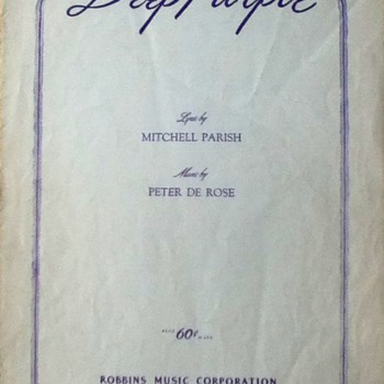 "Deep Purple" Sheet Music - Paper