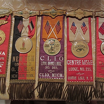 Odd Fellows ribbons, Turn of the century style