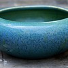 Beautifully glazed old console bowl