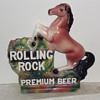 Rolling Rock Premium Beer Chalk Back Bar Statue