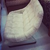 Mod 1960's Love seat with Chrome plated legs