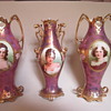 RS Prussia vases, marked "Royal Vienna/Germany" ca. 1904
