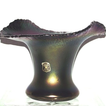 POSCHINGER E&R WESTERN GERMANY "JIP" VASE - Art Glass