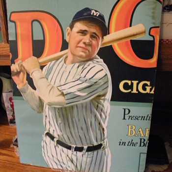 FOUND BABE RUTH CIGARETTE ADD