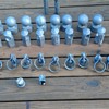 1940's era, chain link fence caps