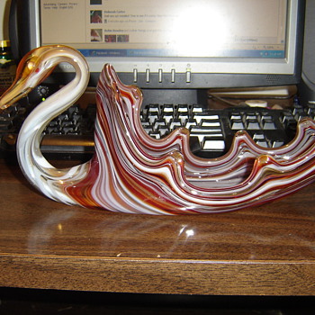 Glass Swan - Art Glass