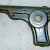 Rare "Scout Automatic" Tin Toy Cap ~ Pop Gun Pat 11/21/1916 Searight downs Mfg co.