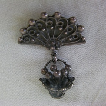Lillian Pines sterling silver pin