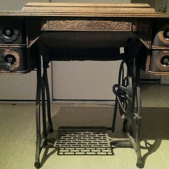 Late 1800's sewing machine cabinet