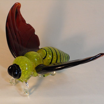 Large Art Glass Bumble Bee - Animals