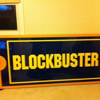 1999 Light up BlockBuster Sign