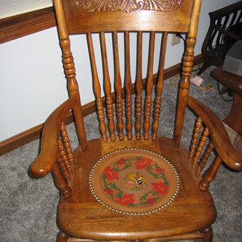 This is a Rocker that I refinished with my daughter