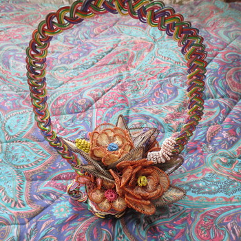 Handmade Wire and copper vase - Folk Art