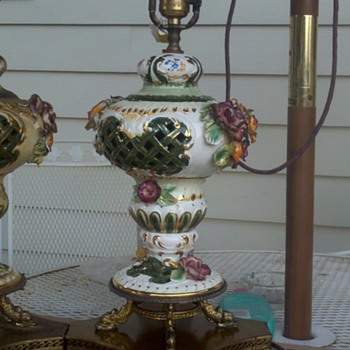Pair of Unique Table Lamps - Lamps