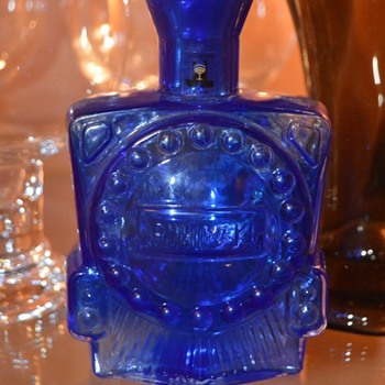 The locomotive bottle from JL glassworks - Art Glass