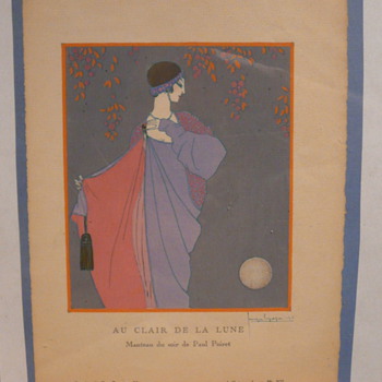 AU CLAIR DE LA LUNE  - GEORGES LEPAPE 1913 - Art Deco