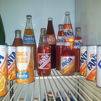 Fanta Bottles and cans