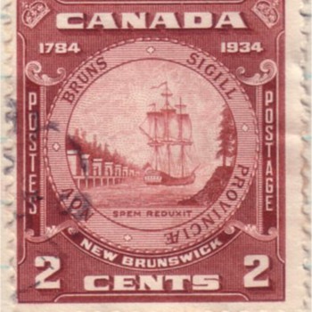 The Backward Flag - Canadian 1934 Commemorative Issue - Stamps