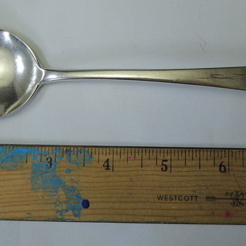 American Coin Silver Serving Spoon - Charles A. Carpenter, Norwich, CT  1790-1807 Boston, MA 1807-c.1810