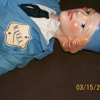 Wav Military doll by Ralph Freundlich WWII 1940's  - Dolls
