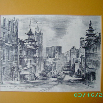 Alec (Alexander} Stern Litho? 1904- 1994 Listed artist Litho From Bay area Calfornia - Posters and Prints