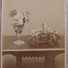 Cabinet card of floral still life c. 1890
