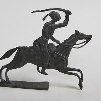 Flat Toy Warrior~a Turk?~Cast metal, Very Detailed~Any Information Appreciated - Toys