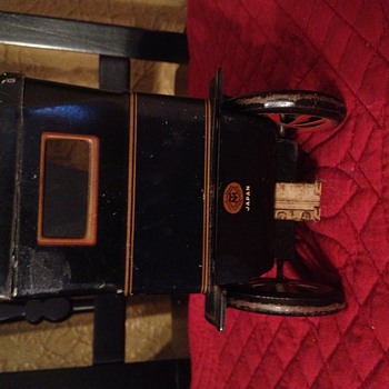 Made in Japan Antique lever action tin toy car