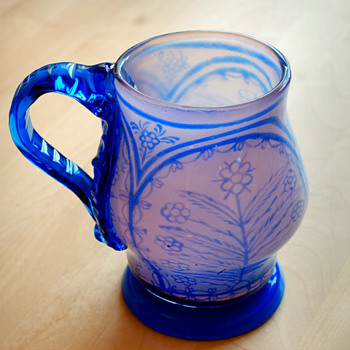 Early GRAAL tankard glass, Knut Bergqvist Orrefors 1916. - Art Glass