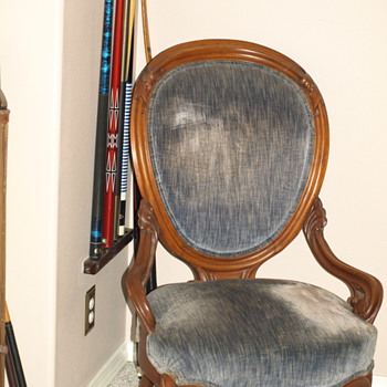 Low seat, high back velvet chairs - Furniture