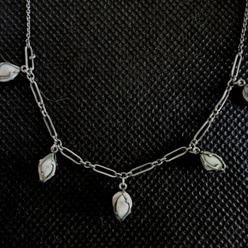 Barroque pearl silver necklace by Rodi & Wienenberger of Pforzheim c. 1900 - Fine Jewelry