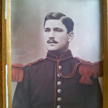 Military man in photo is unknown - Photographs
