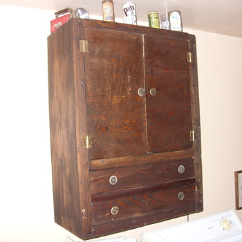 depression era hanging pie / jelly cupboard