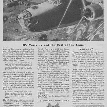 1944 - Army Air Force Recruitment Advertisements