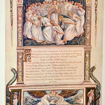Milton's Ode to Time - another beautiful International Studio Print - 1904 - Posters and Prints