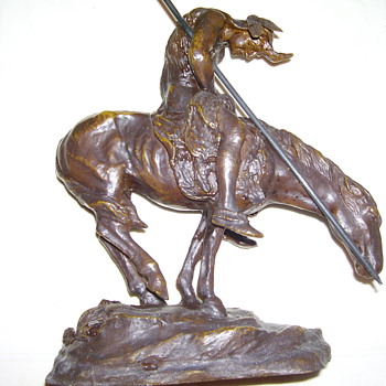  "ENESCO"    END OF THE TRAIL STATUE