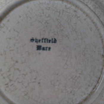 Sheffield Ware Square Sliver Trimmed Appetizer Plate