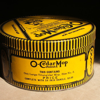 O-Cedar Mop tin - Advertising