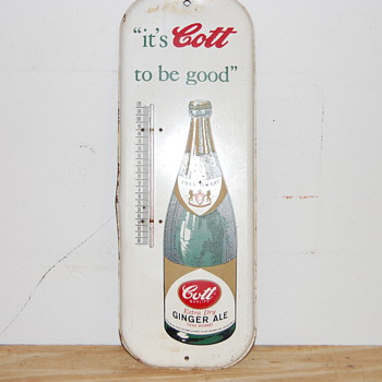 Cott's Ginger Ale Thermometer