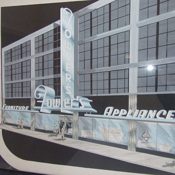 Neon Sign Artist rendition c. 1950