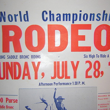 Casey Tibbs World Championship Rodeo Poster