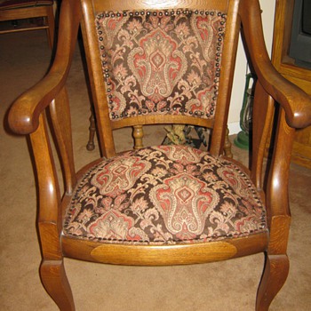 Solid Oak Claw Foot Chair - Furniture