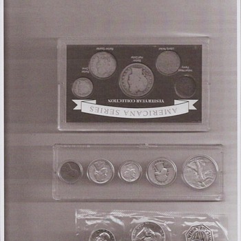 1945 and 1956 coin sets includes Franklin 1/2 dollar