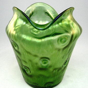 Loetz Art Glass Vase circa 1900 Creta Rusticana  - Art Glass