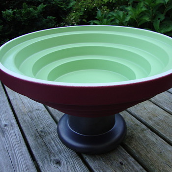 big pottery bowl by ettore sottsas