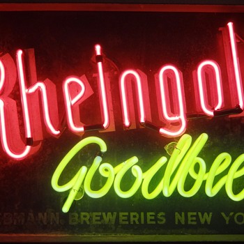 Rheingold Goodbeer Vintage Neon Sign - Breweriana