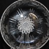 American Brilliant Cut Glass Dish Signed Sinclaire 