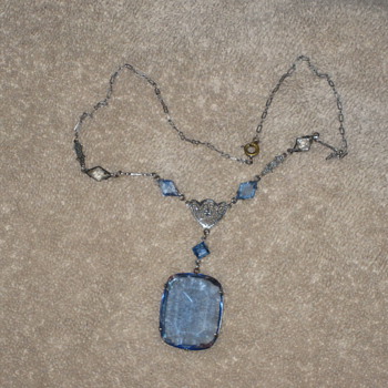 Blue necklace - Costume Jewelry