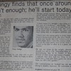 Tony Dungy article - Minneapolis Tribune, 1974